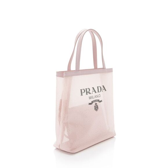 Prada Sequin Mesh Logo Small Tote - Picture 2 of 14